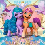 Puslespil 100 brikker Glitter My Little Pony Glitrende ponyer