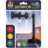 Trafiklys med lys- og lydeffekter