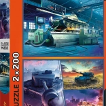 Puslespil World of Tanks: pansret mission 2×200 brikker TREFL