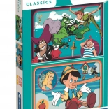 Puslespil Disney klassiske eventyr 2×60 brikker CLEMENTONI