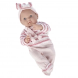 Sød baby i sparkedragt 40 cm