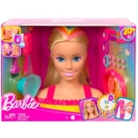 Barbie stylinghoved neon regnbue blondt hår