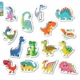 Magnetisk spil Dinosaurer