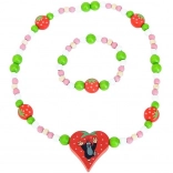 Detoa halskæde og armbånd Muldvarpen og jordbær