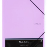 MAPPE MED ELASTIK A4 PASTELINI lilla