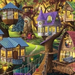 Puslespil Tusmørke i trækronerne 1500 brikker