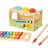 Banke-bræt og xylofon Krokodille 2Kids Toys