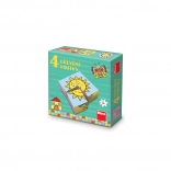 Dino træklodser til de mindste 4 stk.