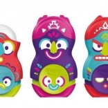 Maped blyantspidser med viskelæder Loopy Totem, miks af farver