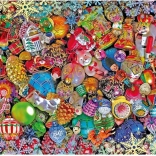 CLEMENTONI Puzzle Impossible: glitrende jul, 1000 brikker