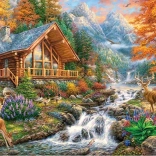 Puslespil ro i bjergene 1000 brikker