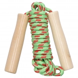 Sjippetov med træhåndtag 250 cm