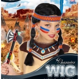 Paryk med pandebånd Indiske kvinde