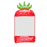 Oppustelig vandhængekøje formet som en jordbær