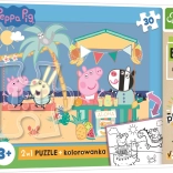 Dobbelt­siddet maxi-puslespil PEPPA PIG 30 brikker EKO
