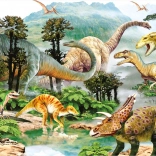 Dino puslespil život dinosaurů 100 XL dílků