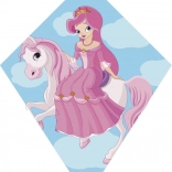 Flyvende drage med prinsesse