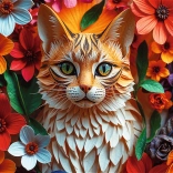 Puslespil paper art: kat 1000 brikker