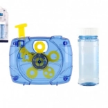 Mekanisk sæbeboblemaskine formet som kamera 9 × 9 cm med væske