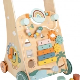 Træ-gåvogn til børn Safari