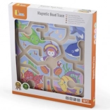 træ magnetisk labyrint med kugler – undervandsverden