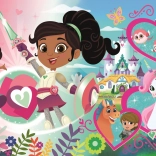 Gulv MAXI puslespil NELLA, ridderprinsessen 24 brikker