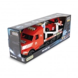 Magic Truck Sport Formel 1 lysende lastbil med trailer og 2 F1-biler