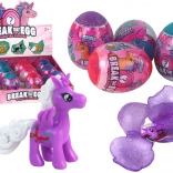 Magisk knækkende æg Enhjørning i skall 4 farver 6 cm