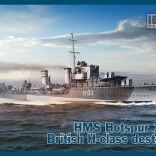 Plastikmodel af skibet HMS Hotspur (1941) – H-klasse destroyer