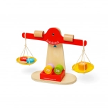 Trævægtskål med balancevægte