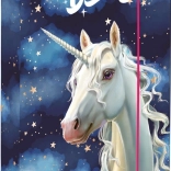 Æske til hæfter i A4 med enhjørningemotiv