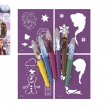 Spray-tuscher med skabeloner Frost