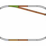 Piko sporsæt B med blindspor og ballast H0