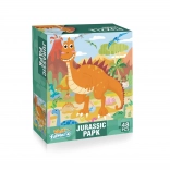 Puslespil med dinosaurer 48 brikker 60 × 44 cm