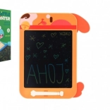 Tegnetavle til børn – orange hund 19,5 × 29 cm