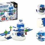 Wader Play Tracks City politistation, bane 3,8 m med 3 legebiler
