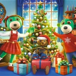 Puslespil med Treflíci om vinteren