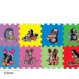 Skumgulvtæppe Muldvarpen 29 × 29 cm