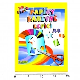 Farvede selvklæbende papirer A4, 10 ark