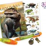 DinosArt notesbog med lås